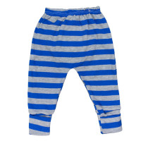 CALÇA PARA BEBÊ LISTRADA COM BORDADO VARIADO ROYAL