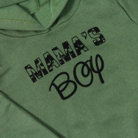 CONJUNTO DE MOLETOM INFANTIL 1 AO 3 COM CAPUZ MAMA'S BOY VERDE MILITAR