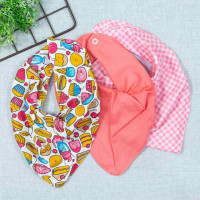 KIT 3 BABADORES PARA BEBÊ BANDANA ESTAMPADINHO DOCES