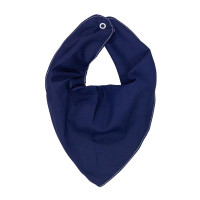 Babador Bandana para Bebê até 12 Meses Básico Azul Marinho