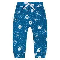 Calça Minimalista para Bebês Tema Urso - Azul Escuro
