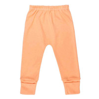 CALÇA EM SUEDINE PARA BEBÊ COM PÉ REVERSÍVEL SALMÃO CLARO