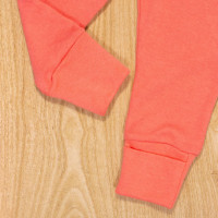 Calça para Bebê Em Suedine Com Pé Reversível Salmão