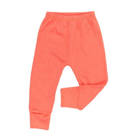 Calça para Bebê Em Suedine Com Pé Reversível Salmão