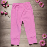 Calça para Bebê Em Suedine em Tom Rosa do Conta das Fadas