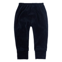 CALÇA PLUSH PARA BEBÊ COM PÉ REVERSÍVEL BUMBUM BORDADO PANDA PRETO