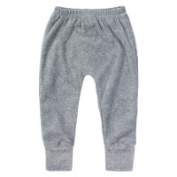 CALÇA PLUSH PARA BEBÊ COM PÉ REVERSÍVEL BUMBUM BORDADO PINGUIM MESCLA