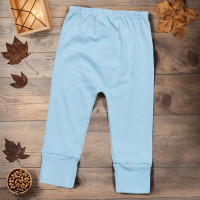 Calça para Bebê Em Suedine Com Pé Reversível Azul Sereno
