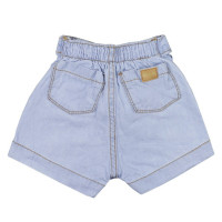 SHORTS JEANS CLARO INFANTIL COM CINTO MOX