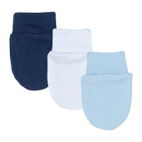 KIT 3 PARES DE LUVA PARA BEBÊ MENINO EM SUEDINE CORES VARIADAS