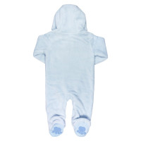 MACACÃO PARA BEBÊ LONGO EM PELÚCIA URSINHO AZUL CLARO TIP TOP