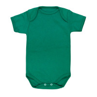 Body Básico Curto Bebê Algodão Verde - Suavidade e Conforto
