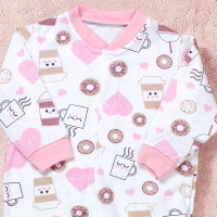 Macacão para Bebê Rosê Coração - Estilo para sua Princesa