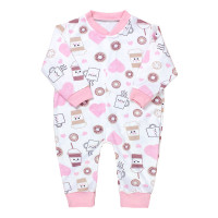 Macacão para Bebê Rosê Coração - Estilo para sua Princesa