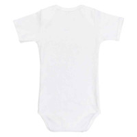 BODY MANGA CURTA INFANTIL SUEDINE ATÉ 24 MESES CREME
