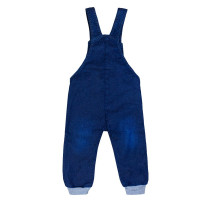 JARDINEIRA PARA BEBÊ JEANS COM BORDADINHO URSINHA
