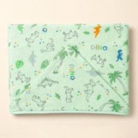 Toalha de Banho Bebê com Capuz Felpuda Dinossauro 90x70cm Algodão Hipoalergênico