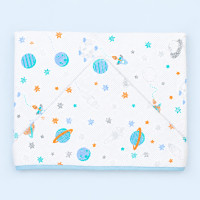 Toalha de Banho Bebê com Capuz Felpuda Planetas 90x70cm Algodão Hipoalergênico