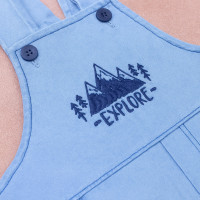 Jardineira Curta Jeans para Bebê - Conforto e Estilo Casual - Lavagem Clara ou Escura