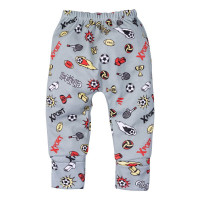 CALÇA PARA BEBÊ COM PÉ REVERSÍVEL ESTAMPADINHA CHAMPION CINZA