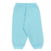 PIJAMA LONGO MALHA PARA BEBÊ CAMISETINHA E CALÇA ESTAMPA TURQUESA