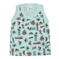 PIJAMA INFANTIL REGATA E SHORTS ESTAMPADO SORTIDO VERDE