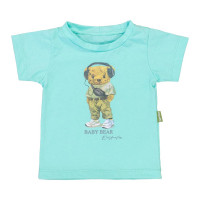 Camiseta Infantil Baby Bear para Menino Estilo Cor Verde