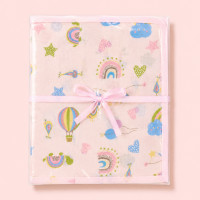 Trocador de Fralda Portátil Bebê Impermeável 75x45cm Algodão Hipoalergênico Estampa Solzinho