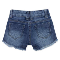 SHORTS JEANS PARA BEBÊ BORDADO FLORES