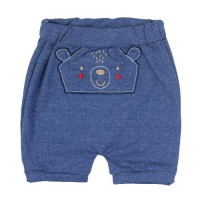 CONJUNTO CURTO BODY E BERMUDA BORDADINHO URSO AZUL