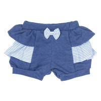 CONJUNTO CURTO BODY REGATA E SHORT ESTAMPA APLIQUE LOVE AZUL