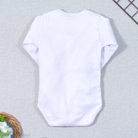 BODY PARA BEBÊ MANGA LONGA FRASE EU+TITIA= BAGUNÇA TODO DIA BRANCO