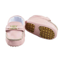 MOCASSIM PARA BEBÊ ROSE COM DETALHE DOURADO KETO