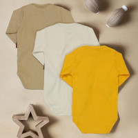 Kit Body para Bebê Menina e Menino 3 Pçs Básico até 12 Meses