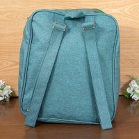 MOCHILA MALA DE MATERNIDADE ZÍPER DUPLO ONDAS VERDE
