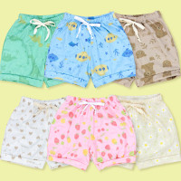 Shorts para Bebê em Malha Estampada Urso Era Uma Vez