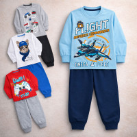 Kit 6 Peças Infantil Manga Longa e Calça Moletom Conforto Menino até 8 anos