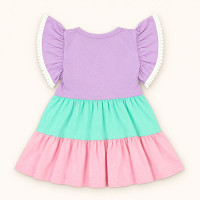 Vestido Três Marias Lilás em Malha Fresquinha Para Bebês até 12 meses