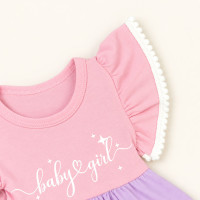 Vestido Três Marias Rosa em Malha Fresquinha Para Bebês até 12 meses
