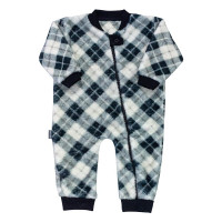 Macacão em Fleece Argyle para Bebê - Conforto e Estilo