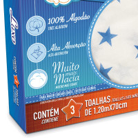 TOALHA LUXO COM 3 UNIDADES MENINO - CREMER