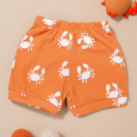 Shorts Minimalista Caranguejo Cobre para Bebê