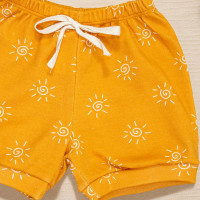 Shorts para Bebê Minimalista Sol Caramelo Era Uma Vez