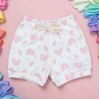 Shorts para Bebê Menina Minimalista Boho - Toque Suave