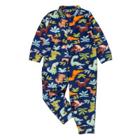 MACACÃO INFANTIL 1 AO 3 FLEECE ESTAMPADINHO DINO MARINHO