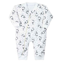 MACACÃO PARA BEBÊ LONGO PLUSH MINIMALISTA LEITE CREME