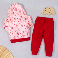 CONJUNTO INFANTIL 1 AO 3 SOFT ESTAMPADINHO CAT ROSA CLARO