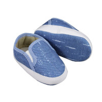 TÊNIS PARA BEBÊ SEM CADARÇO JEANS AZUL