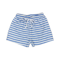 SHORTS INFANTIL 1 AO 3 SUSTENTÁVEL COM CORDÃO LISTRAS AZUL