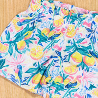 Conjunto Infantil 1 Ao 3 Cropped e Shorts Estampadinho